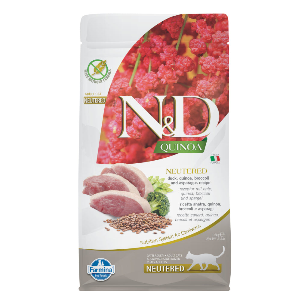 N&d Quinoa Neutered Ördek Kinoa Aromalı Kısırlaştırılmış Kedi Maması 1,5 Kg
