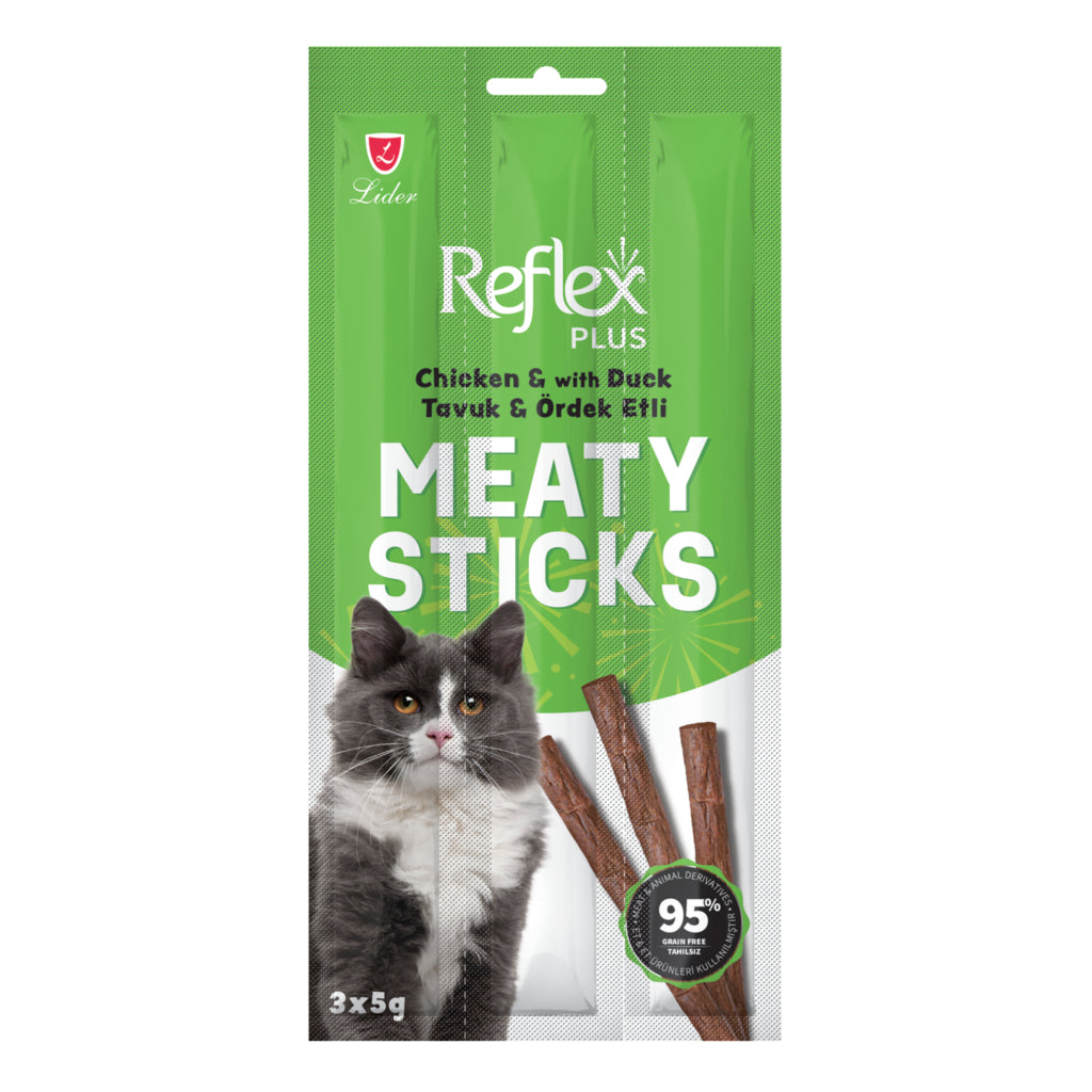 Reflex Stick Tavuk Ördekli Kedi Ödül Çubukları 3x5 Gram
