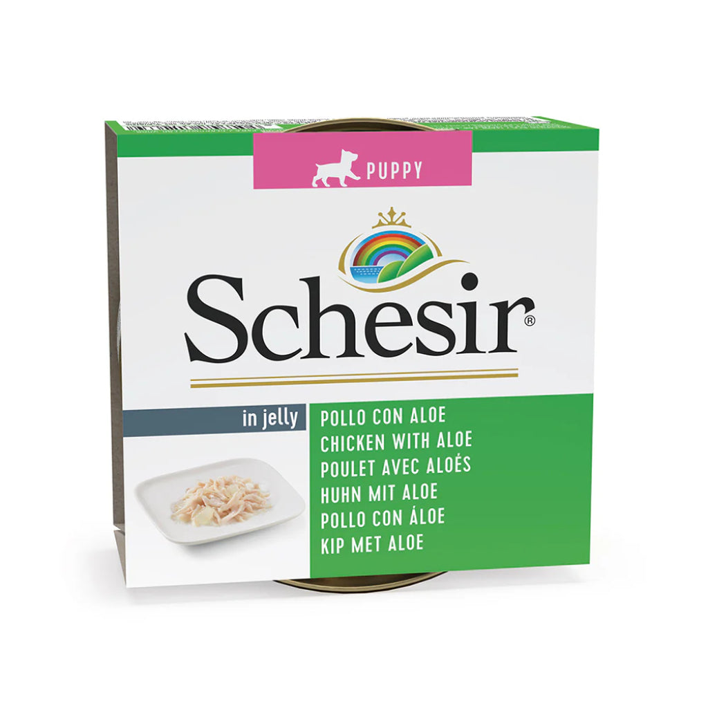 Schesir Jelly Tavuk Fileto Ve Aloe Vera Jöle İçinde Yavru Köpek Konservesi 150g
