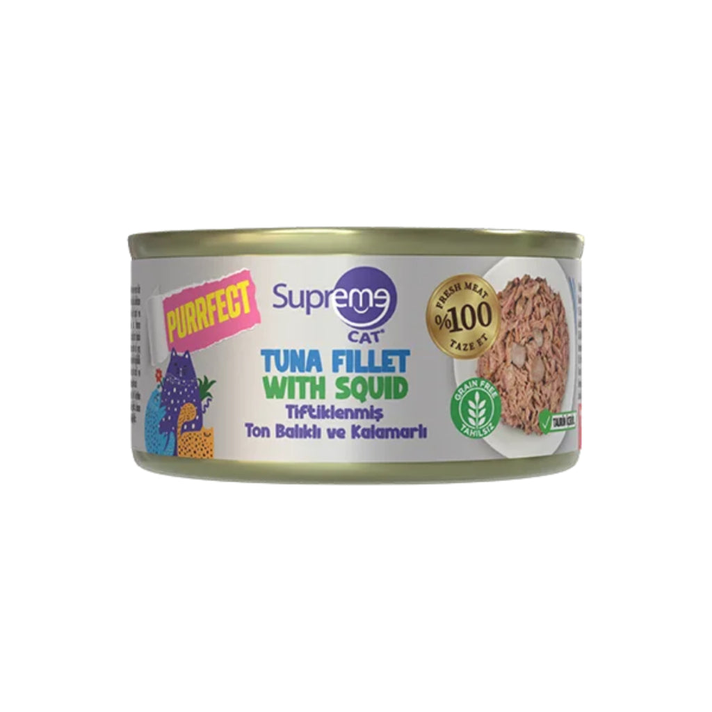 Supreme Tiftiklenmiş Ton Balıklı Ve Kalamarlı Kedi Maması 70gr