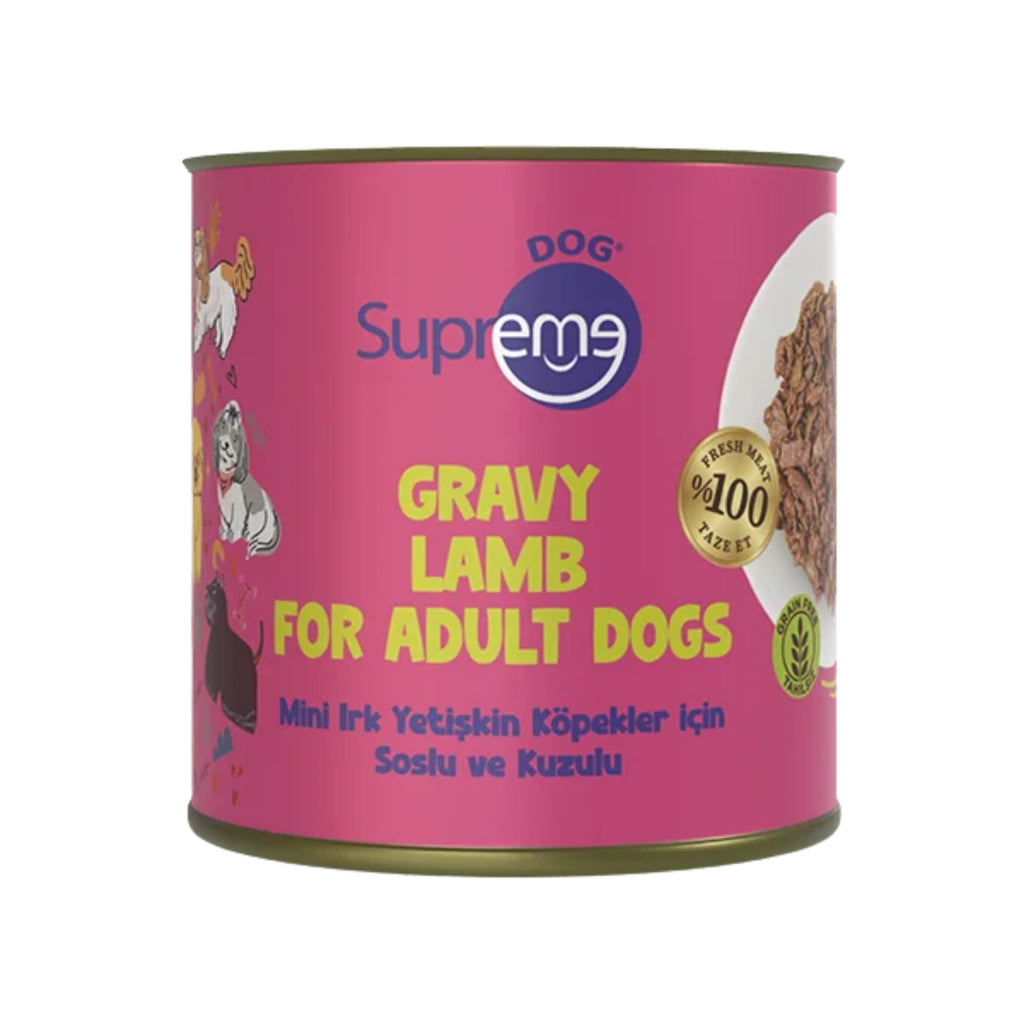 Supreme Sos İçinde Kuzulu Mini Irk Yetişkin Köpek Konservesi 200gr