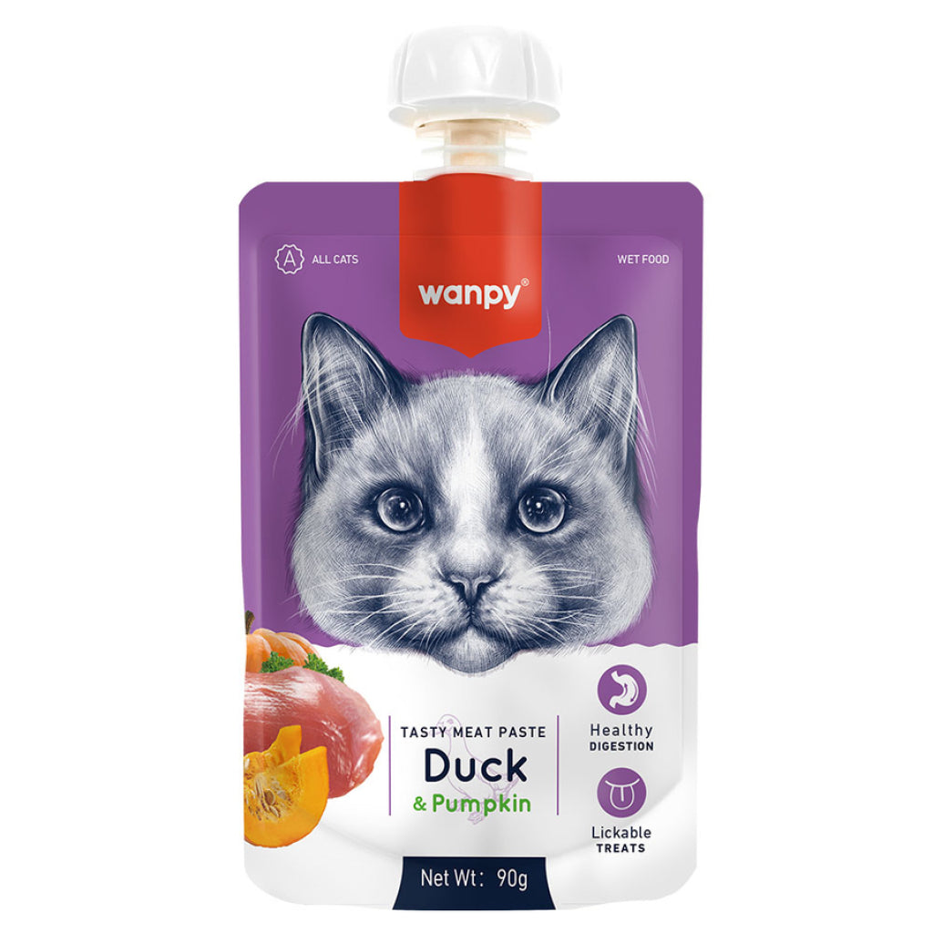 Wanpy Taze Ördekli Bal Kabaklı Kedi Et Ezmesi 90 Gr(203603)