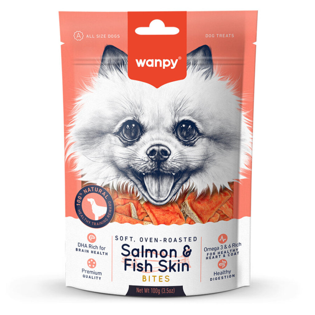 Wanpy Gerçek Somon Dilimleri Köpek Ödülü 100 Gr