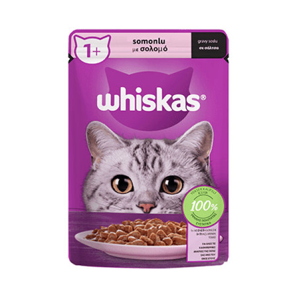 Whiskas Pouch Somon 85 Gr