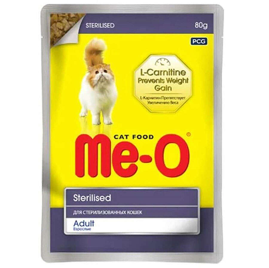 Me-o Kısırlaştırılmış Tavuklu Kedi Yaş Maması 80 Gr