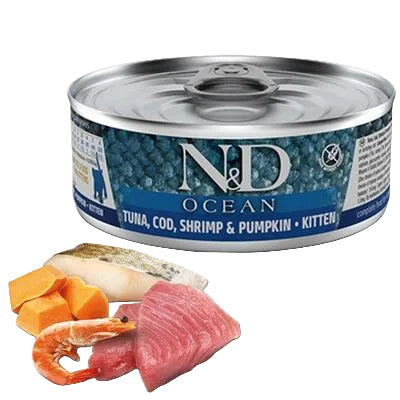 Nd Ocean & Tuna & Shrımp & Pumpkin Kitten Kedi Konserve 70 Gr