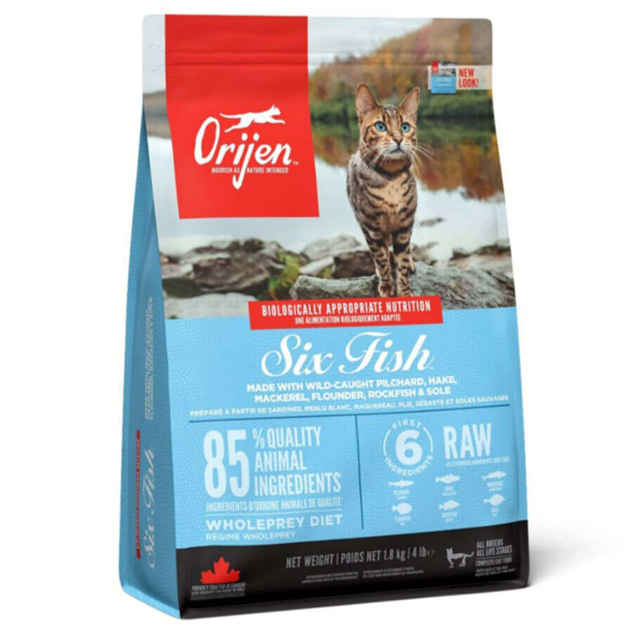 Orijen Six Fish 6 Balıklı Tahılsız Kedi Maması 1,8kg