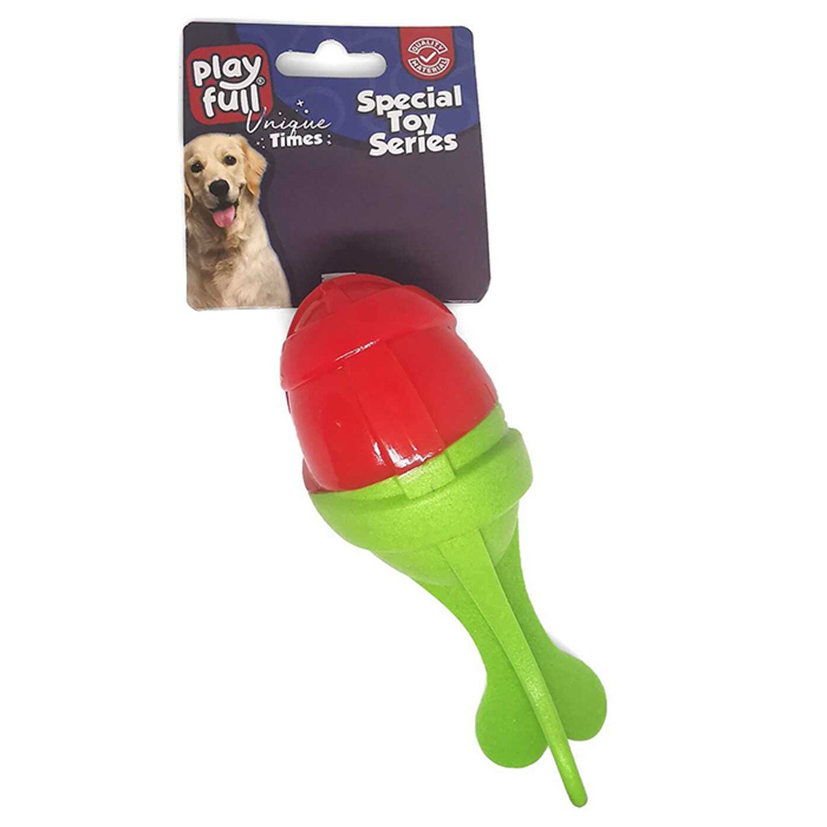 Playfull Öten Balık Şeklinde Plastik Köpek Oyuncağı 10,5 Cm