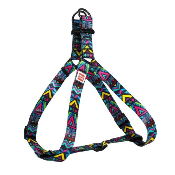 4973- Waudog Nylon Dog Harness With Qr Passport, "ındie" Design, W 20 Mm, L 50-80 Cm