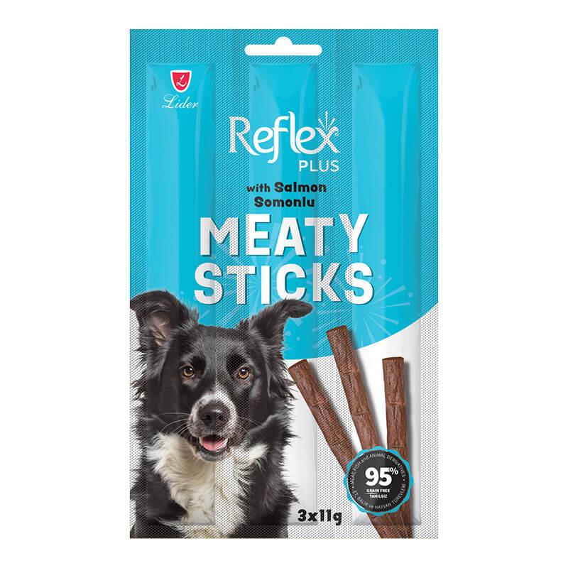 Reflex Plus Somonlu Çubuk Yetişkin Köpek Ödülü 3x11 Gr