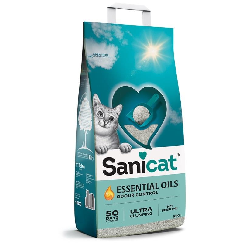 Sanicat Essential Oils Kokusuz Kedi Kumu 10lt
