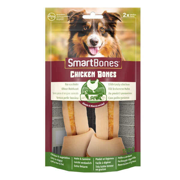 Smart Bones Tavuklu Medium Köpek Ödülü 2'li