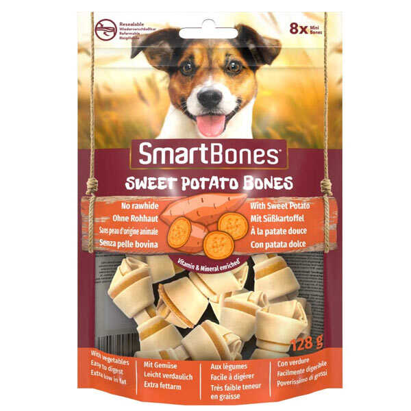 Smart Bones Tavuklu Tatlı Patatesli Mini Köpek Ödülü 8'li