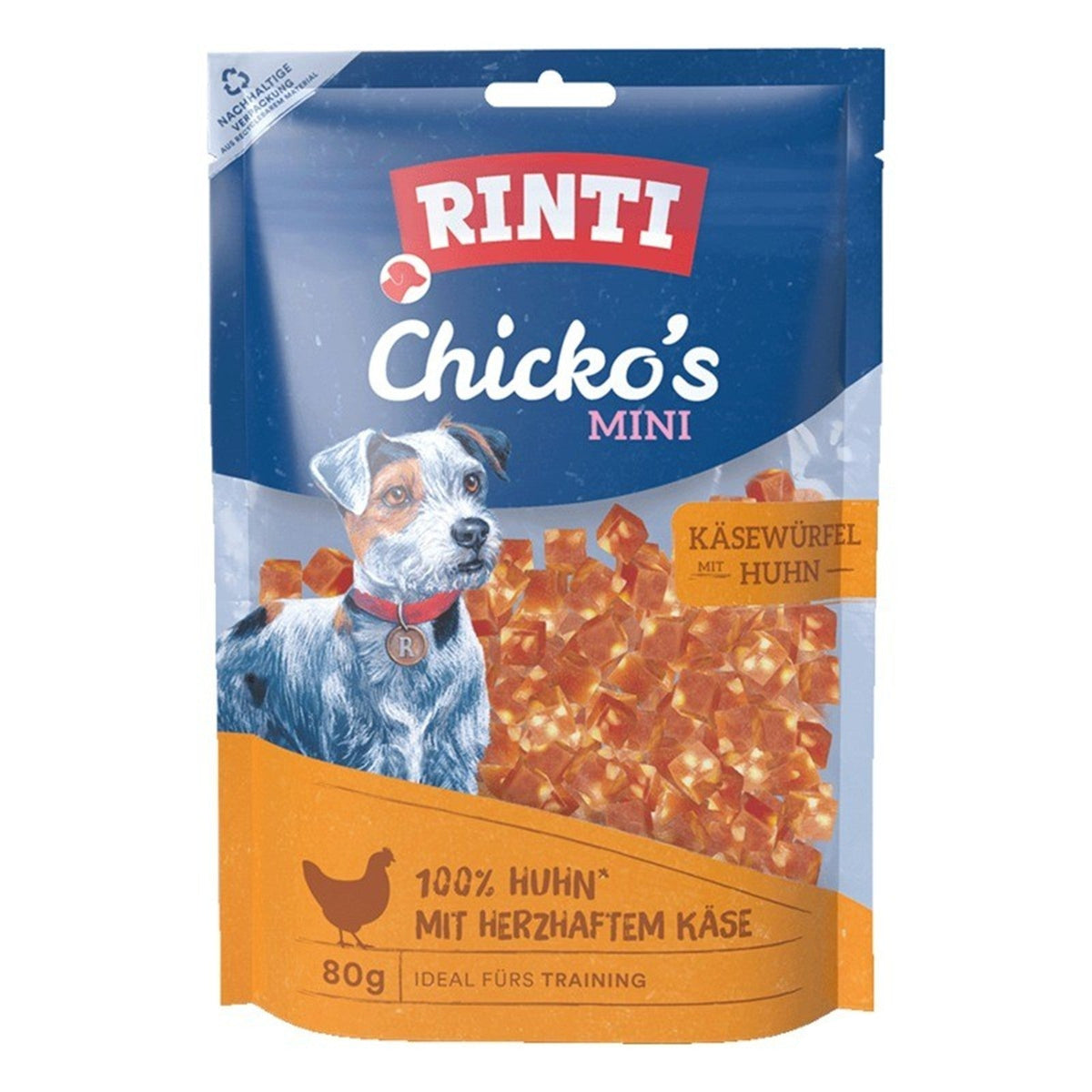 Rıntı Chıcko´s Mını Tavuklu Peynir Küpleri Köpek Ödülü 80gr