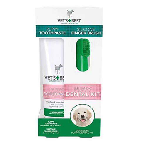 Vet's Best Yavru Köpekler İçin Diş/ağız Bakım Seti