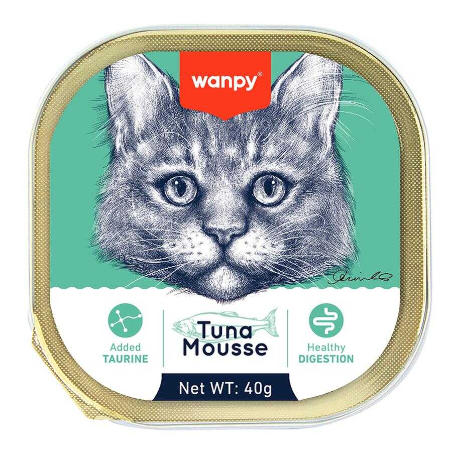 Pıwp-064 - 6927749871309 - Wanpy Kedi 40g 6'lı Ton Balıklı Alutray Yaş Mama