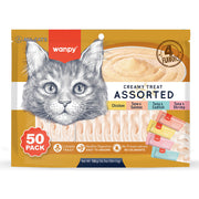 Wanpy Karışık 4 Lezzetli Krema Kedi Ödülü 50*14 Gr Rac-mix