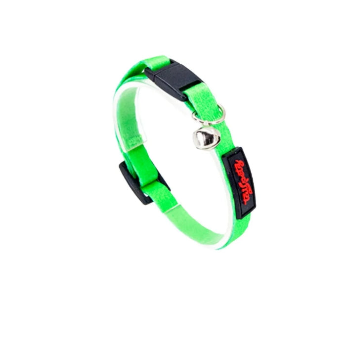 Cat Collar Easy & Safety Lock Green
